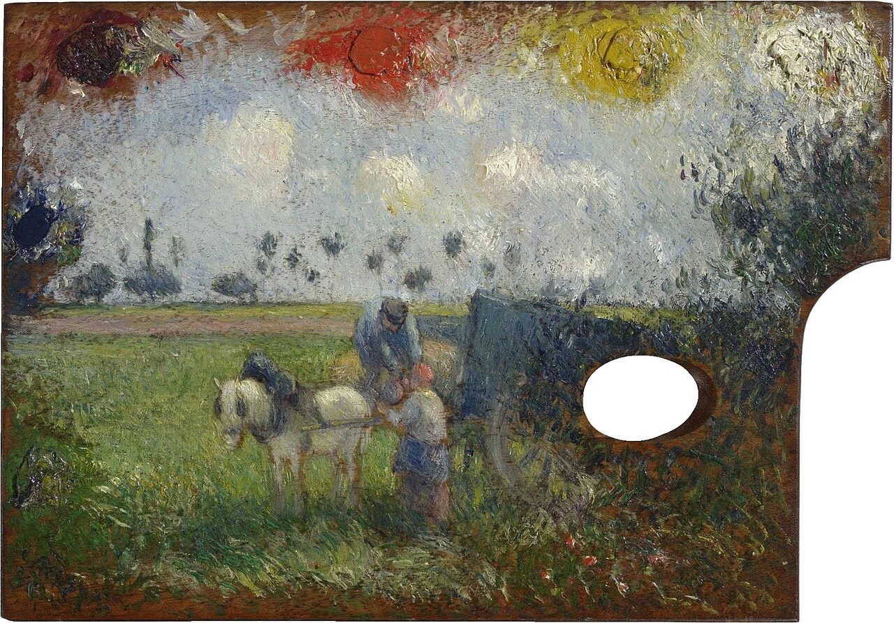 La tavolozza dell'artista con un paesaggio (c.1878) - Sterling and Francine Clark Art Institute, Williamstown